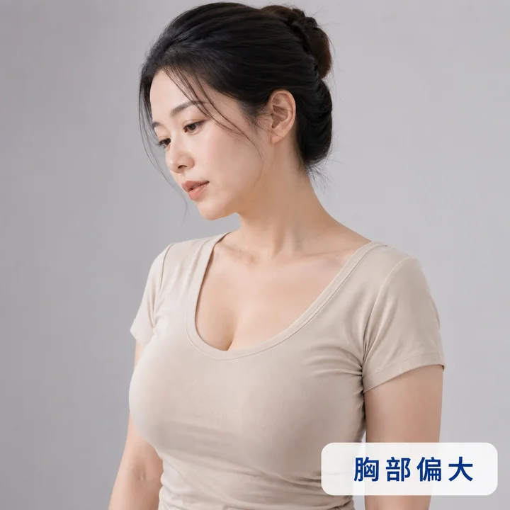 胸部偏大
