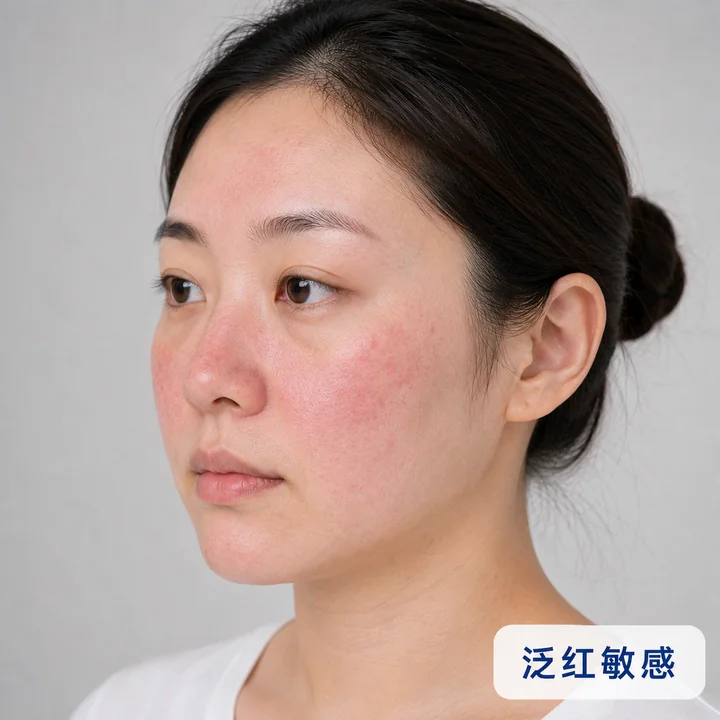 泛红敏感