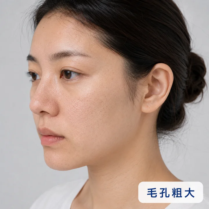 毛孔粗大
